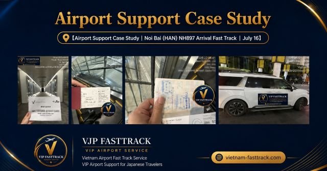 NH897 Noi Bai Airport Executive Arrival VVIP assistance and private Limousine transfer case