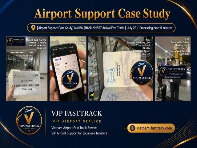 NH897 Noi Bai Airport Comfort Arrival Fast Track and private transfer case